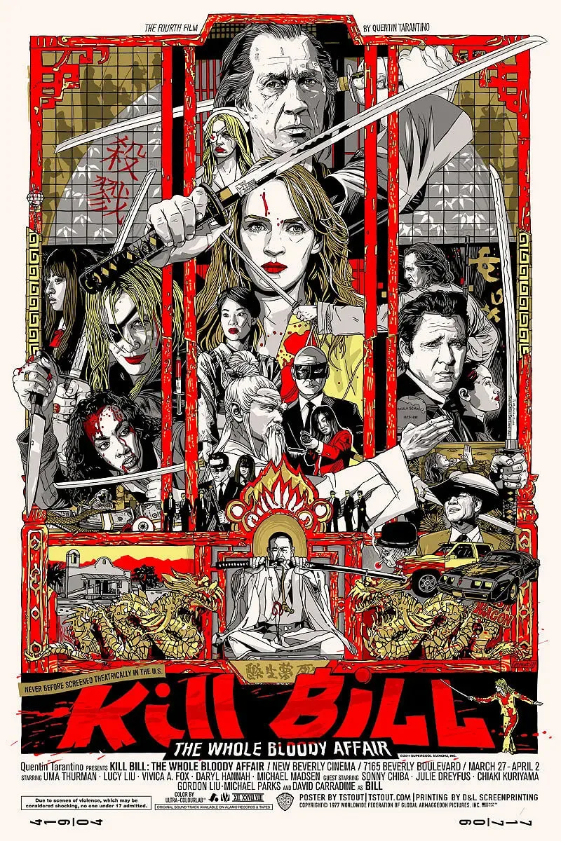 杀死比尔：整个血腥事件海报