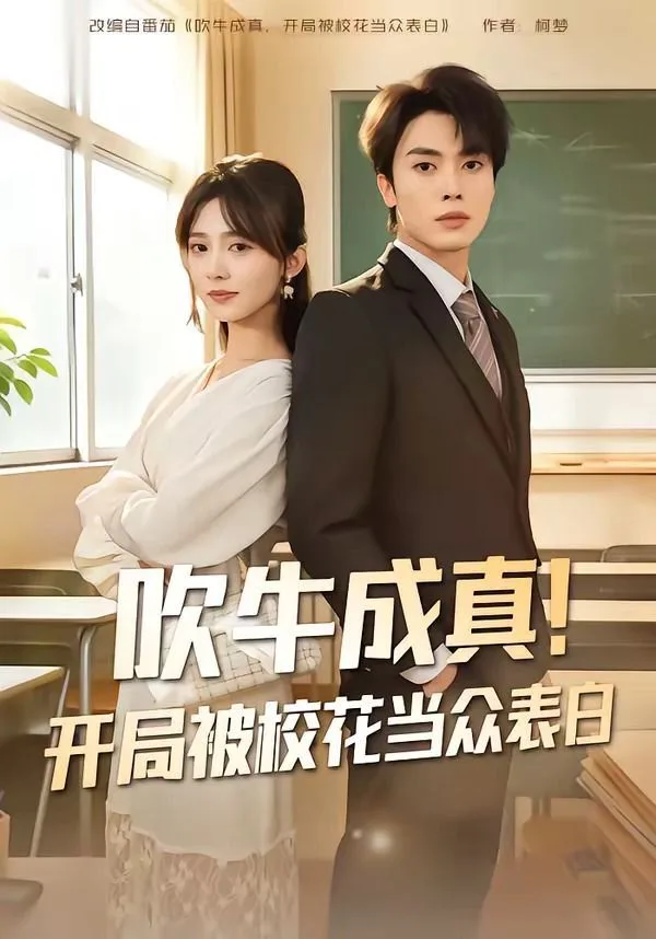 吹牛成真！开局被校花当众表白海报